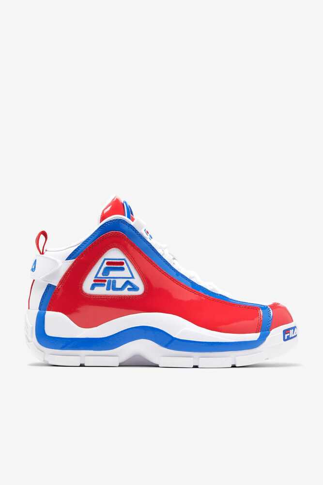 Basketbalove Tenisky FILA Grant Hill 2 Panske Biele Červené Modre | SK-798512