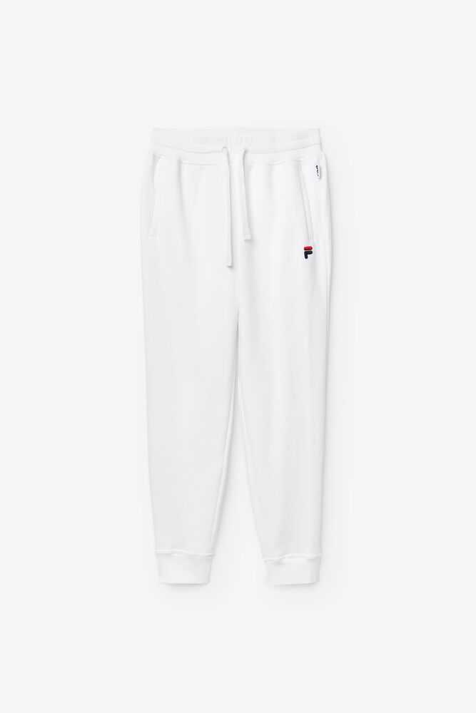 Jogger Nohavice FILA Chardon Panske Biele | SK-412807