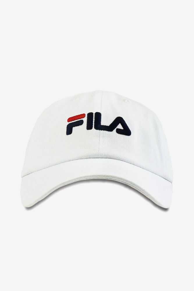 Klobuky FILA Embroidered Panske Biele | SK-165723