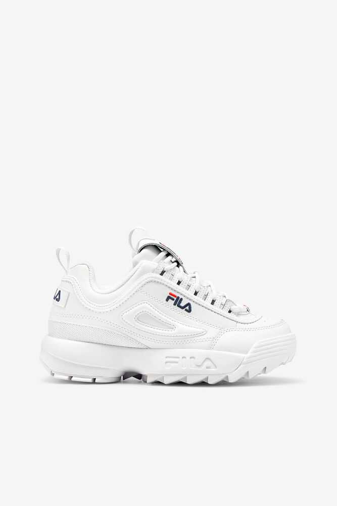 Robustné Tenisky FILA Disruptor 2 Damske Biele Námornícka Modrá Červené | SK-582903