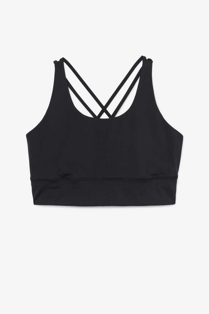 Sportove Podprsenky FILA Uplift Cross Back Damske Čierne | SK-194273