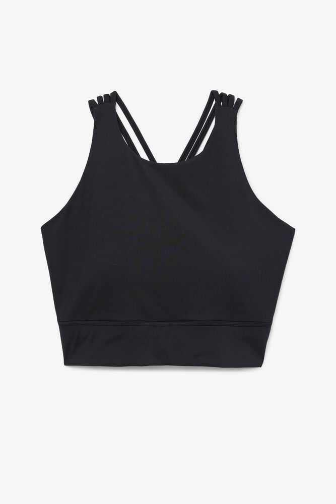 Sportove Podprsenky FILA Uplift High Neck Damske Čierne | SK-801623
