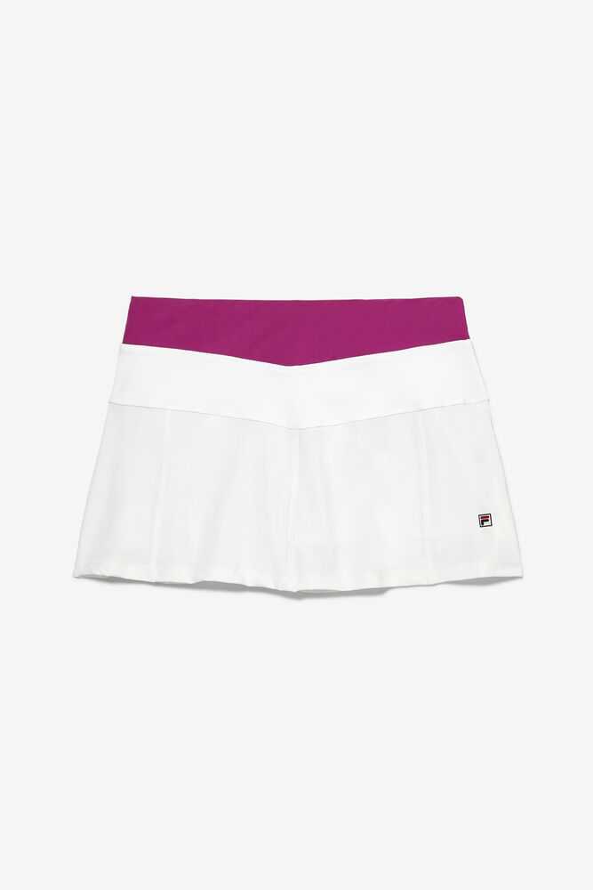 Sukne FILA Baseline Damske Biele Fuchsie | SK-978503