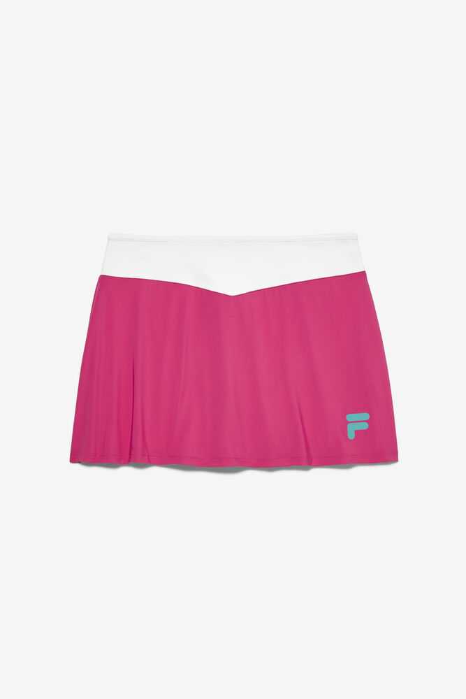 Sukne FILA Bevans Damske Ruzove Biele | SK-034271
