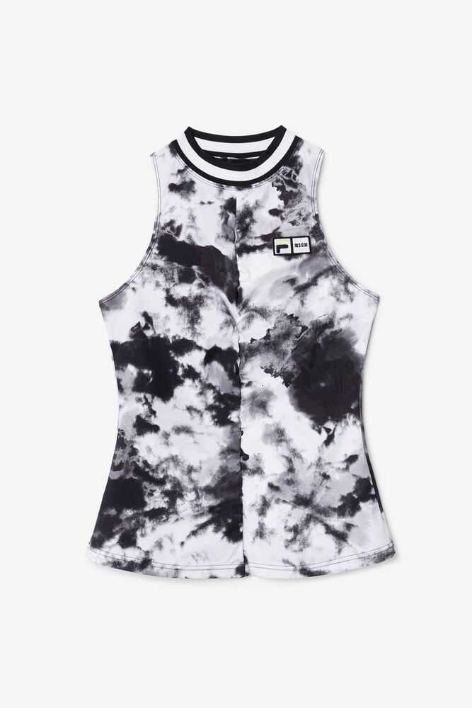 Tank Tops FILA Msgm X Fila Raceback Damske Čierne | SK-578293