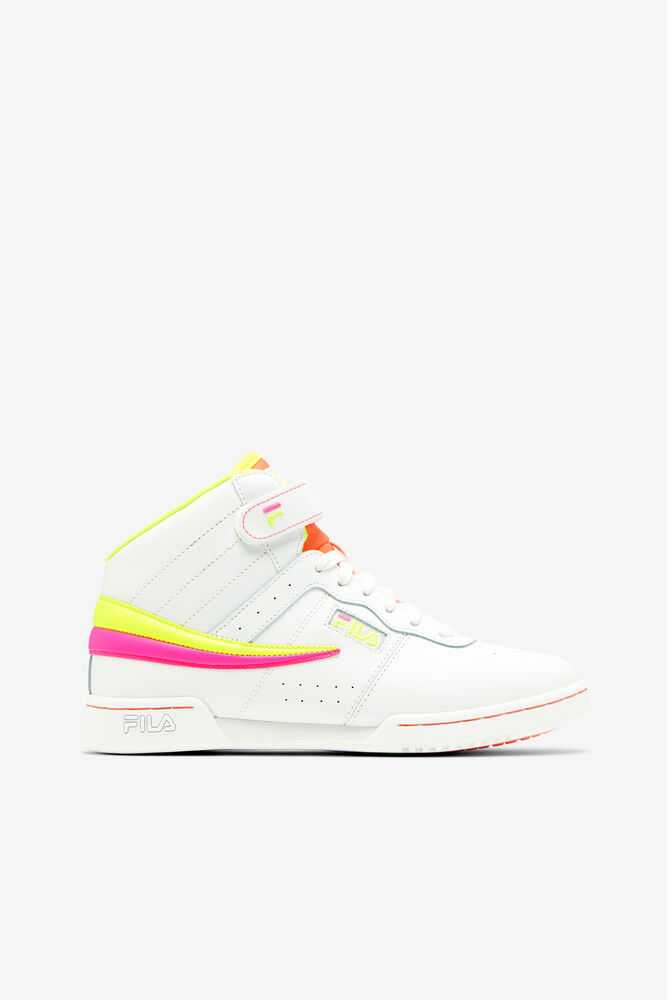 Tenisky FILA F-13 Damske Biele Žlté Ruzove | SK-317958