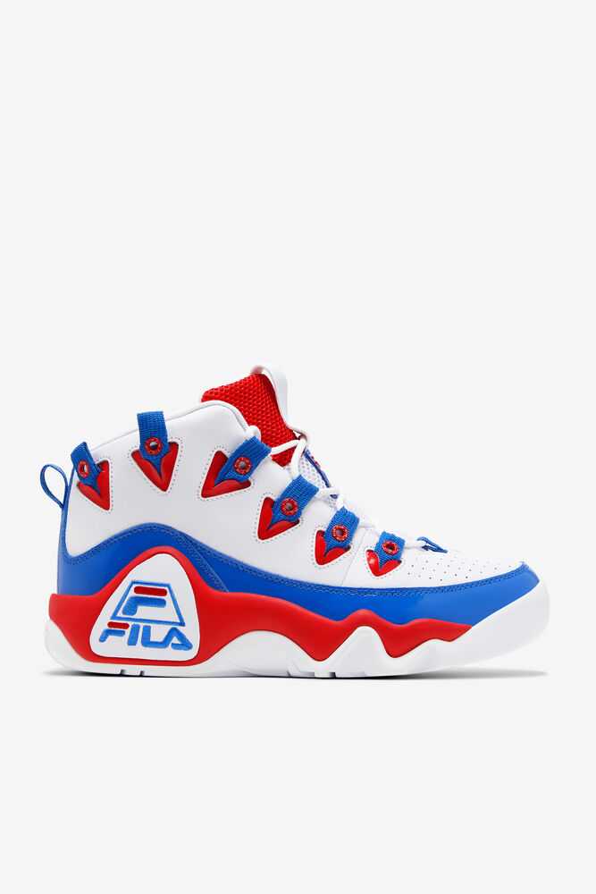 Tenisky FILA Grant Hill 1 Panske Biele Červené Modre | SK-352916