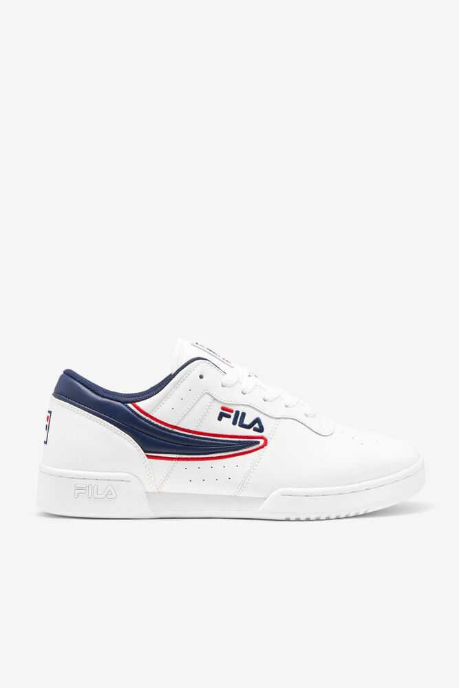 Tenisky FILA Original Fitness Panske Biele Námornícka Modrá Červené | SK-815674