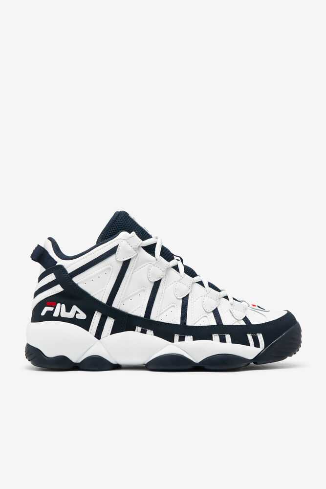 Tenisky FILA Stackhouse Spaghetti Panske Biele Námornícka Modrá Červené | SK-379816