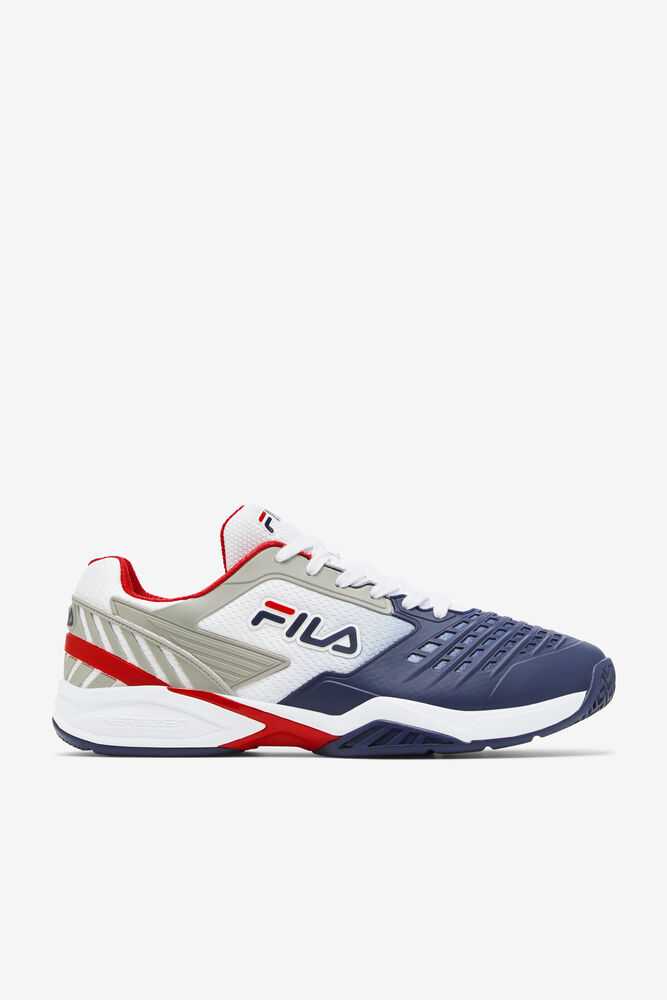 Topanky FILA Axilus 2 Energized Panske Biele Námornícka Modrá Červené | SK-142690