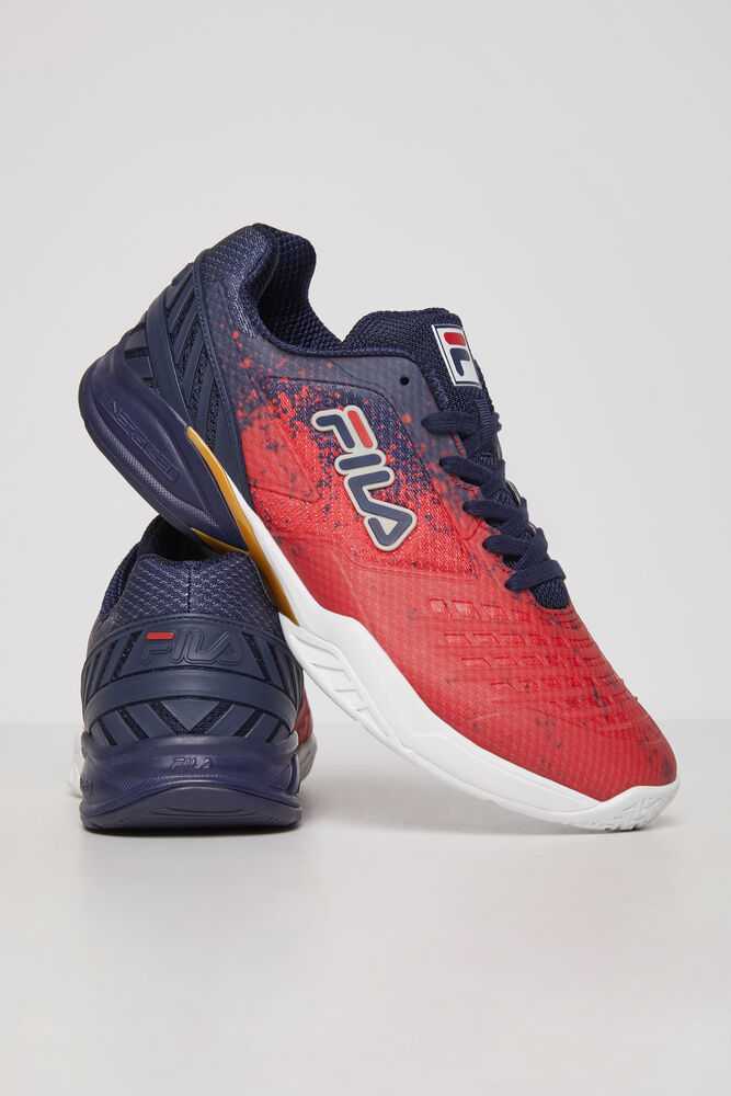Topanky FILA Axilus 2 Energized Panske Námornícka Modrá Červené Biele | SK-043891