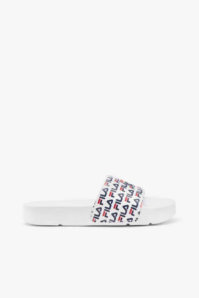 Zabky FILA Drifter Damske Biele Námornícka Modrá Červené | SK-534691